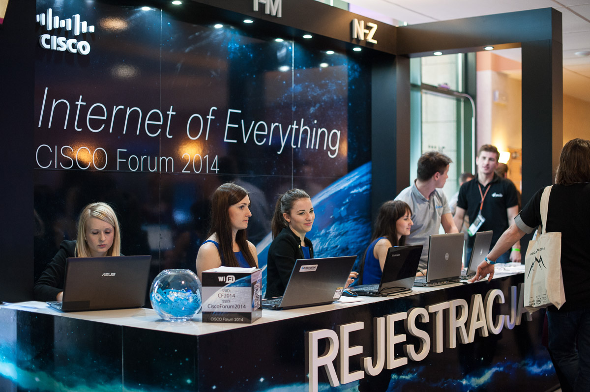 Cisco Forum 2014 - strefa rejestracji