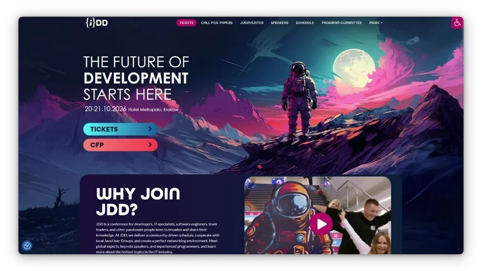 JDD Conference website preview